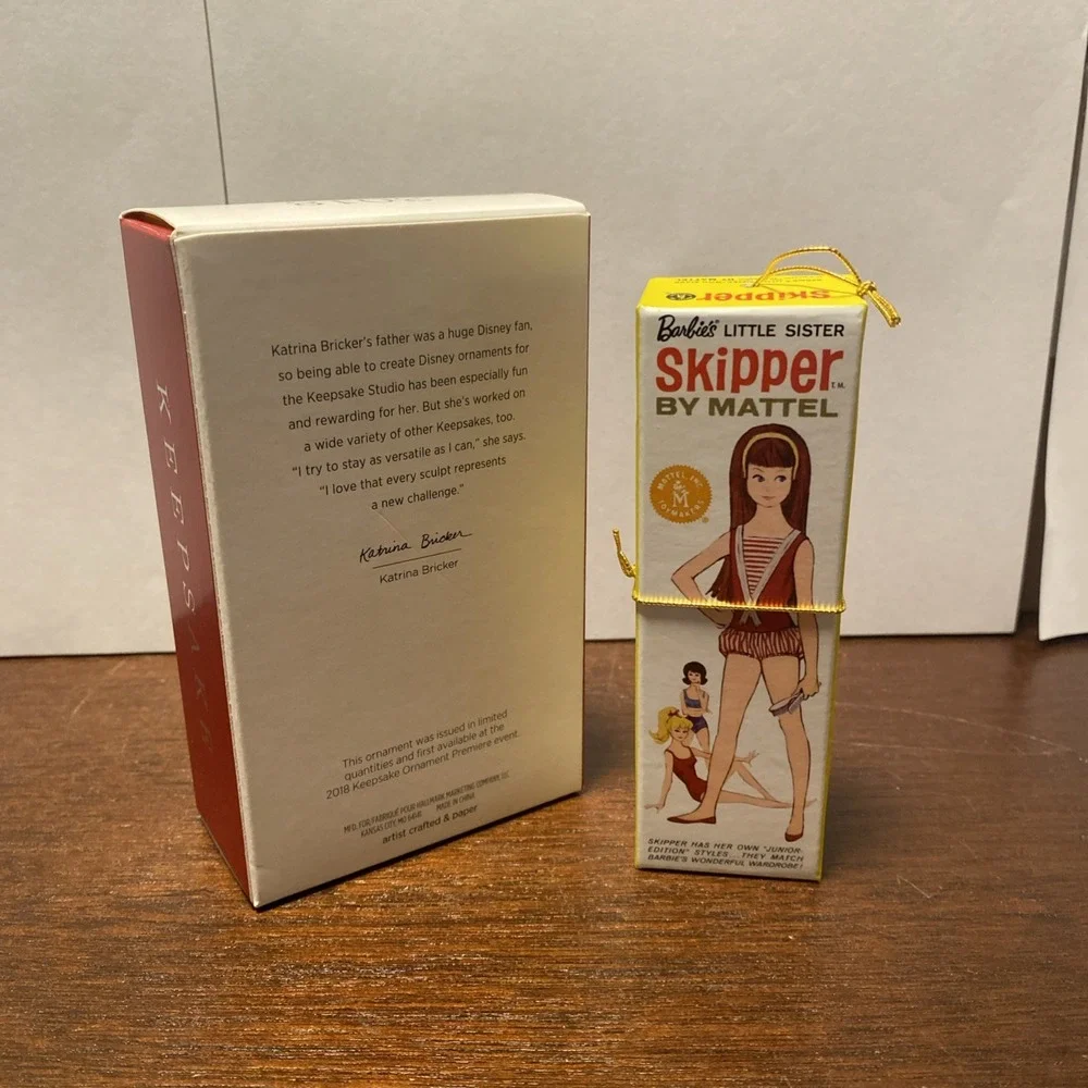 2018 Limited Edition Hallmark‎ Keepsake SKIPPER Barbie Christmas Ornament